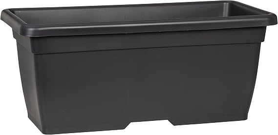 Scheurich Nora Long 60 Rectangular Plastic Planter, 62 cm Width, 31.5 cm Depth, 28 cm High, 93.6 L Vol.