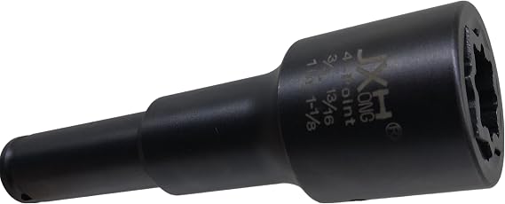 4-Point Square 4-in-1 Spring Loaded Socket, 1/2" Drive