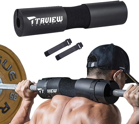 Barbell Pad for Squats, Lunges and Hip thrusts Great for Squats, Lunges, Hip Thrusts, Weight Lifting & More - Fit Standard and Olympic Bars Perfectly