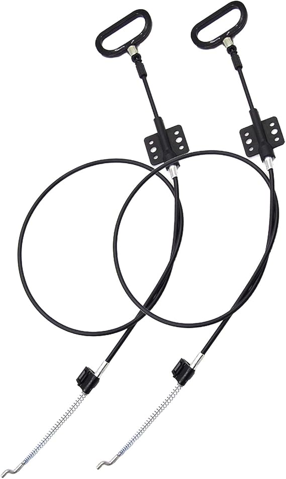 2 Pieces Recliner Release Cable Replacement D-Ring Pull Handle, Exposed Length 4.75" with S Tip