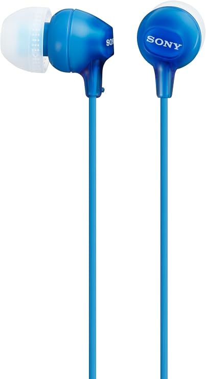 Sony SONY Earbuds MDR-EX15LP: Canal Type Blue MDR-EX15LP L