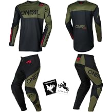 MX Outfit O'Neal Element Racewear Men Protective Pants Jersey motocross dirt bike off-road bundle combo set