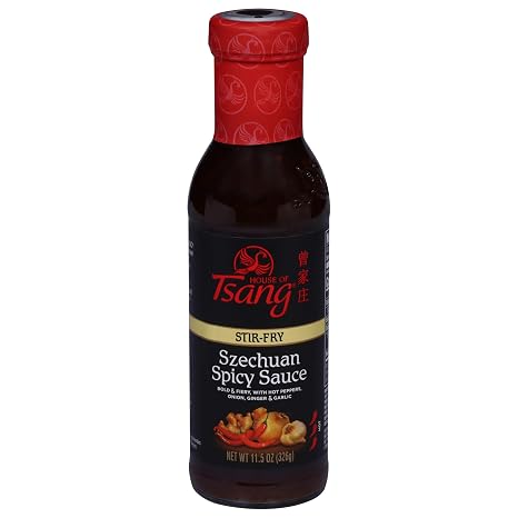 HOUSE OF TSANG Spicy Szechuan Stir-Fry Sauce, 11.5 Oz