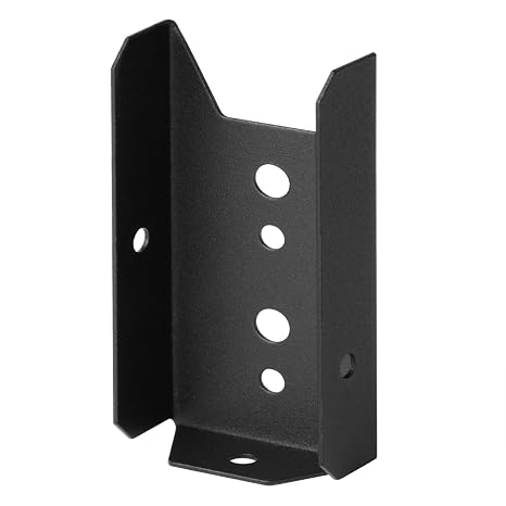 GBGS 20 Pack 2x4 Fence Brackets for Wood Railing,Black,18 Gauge
