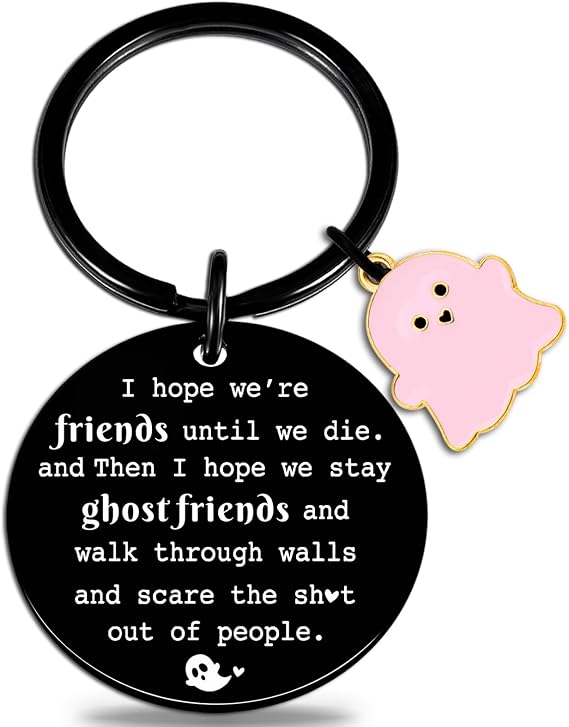 igvean Best Friend Keychains Funny Birthday Gift for Friends Valentine's Day Halloween Christmas Gifts for Best Friend