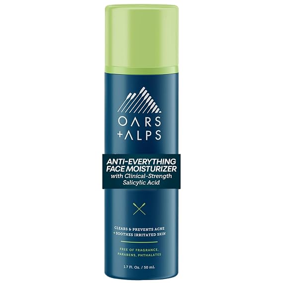 Oars + Alps Anti-Acne Face Moisturizer, Lightweight, 1pk, 1.7 Fl Oz