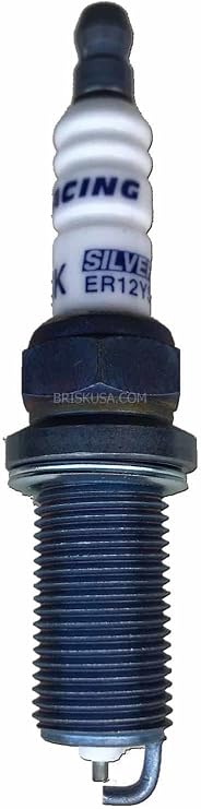 Silver Racing Spark Plug by Brisk