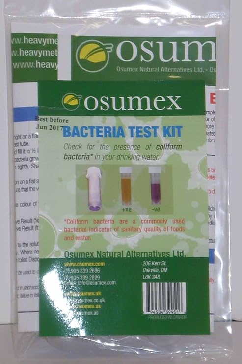 Bacteria Water Test Kit 1-Pack Home Testing Kits for Drinking Water, Bacteria Test Screening, Simple Home Quality Check with 48-Hour Visual Color Change Results for Tap Sample Analysis