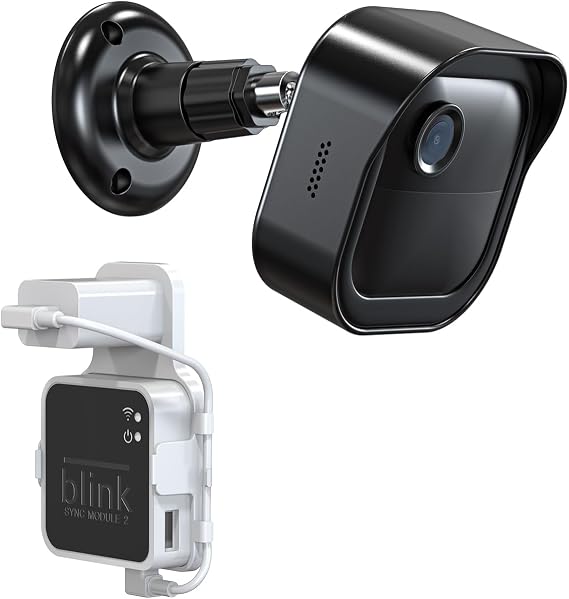 All-New Blink Outdoor 4 Camera Wall Mount, Weatherproof Protective Housing and 360° Adjustable Mount with Blink Sync Module 2 Mount for 4th 3rd Gen - Blink Camera Not Included 1 Pack, Black