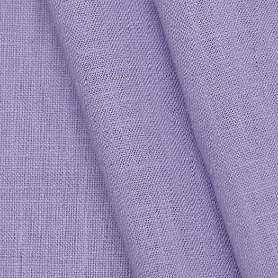 STOFFKONTOR 100% Linen Fabric – Elegant Natural Fabric – Prewashed – Sold by the Metre Light Purple – for Sewing Dresses Skirts Traditional Fashion