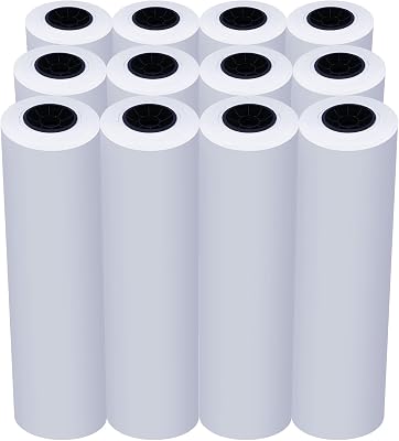 12 Rolls 95gsm 24in x 100ft Dye Sublimation Paper for SureColor F570 Printer, Fast Dry Dye-Sublimation Paper Roll 2 Core