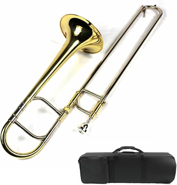 Moz Eb Alto Trombone w/Case and Mouthpiece- Gold Lacquer Finish