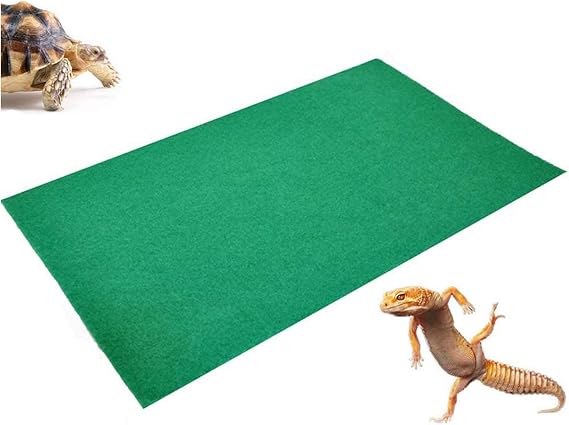 Tfwadmx 47.2" X 23.6" Reptile Carpet Large Mat Substrate Liner Bedding Reptile Supplies for Terrarium Lizards Snakes Bearded Dragon Gecko Chamelon Turtles Iguana