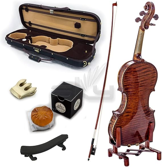 Professional Hand Made Violins 4/4 Full Size Beautiful Flamed Back (FL001-HP-E621)