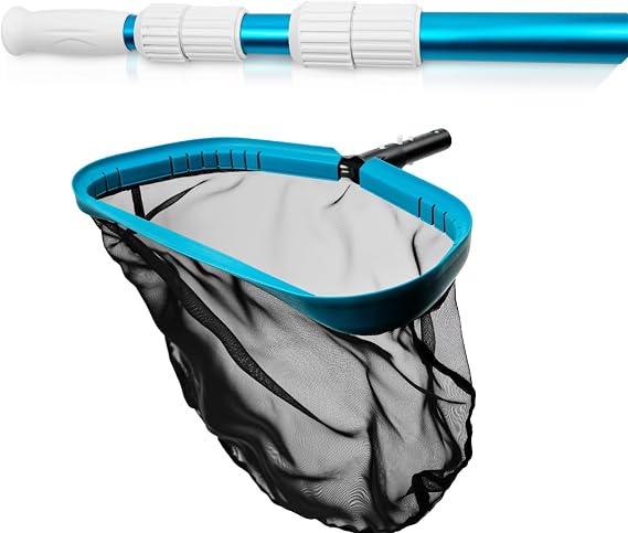 Pool Skimmer Net with 15ft Telescopic Pool Pole