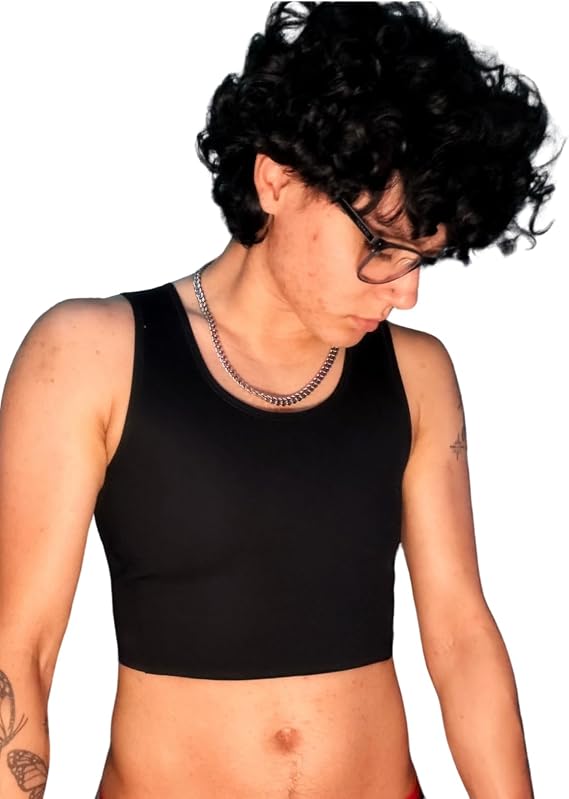 Wonababi Seamless Chest Binder for Transgender FTM, Flat Compression Bra | Sensory Friendly Top, Smooth, Gentle-to-moderate compression, Comfort for Everyday Wear