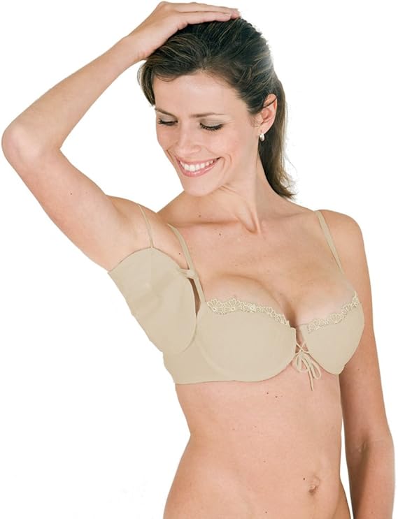 Ready Dress Shields Snaps onto Your Bra Straps Convenient Underarm Protection.