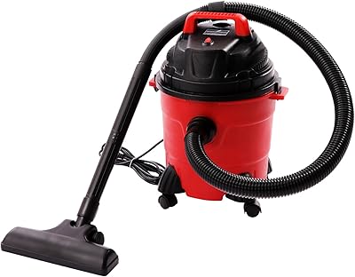 PERFERATE 4 Gallon Wet Dry Vacuum Cleaner 1.34HP 1000W Portable Cleaner Machine Floor Cleaner with Blower Function Small Shop Wet Dry Vac for Clean Floor, Upholstery, Gap, Car