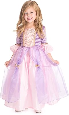 Little Adventures Deluxe Rapunzel Princess Dress Up Costume Small Age 1-3 - Machine Washable Child Pretend Play and Party Dress with No Glitter