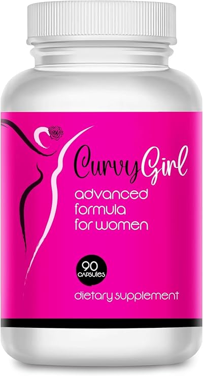 Curvy Girl- Female Weight Gain pills- Top and Bottom enhancement for women- get your Curves fast- Fill out your Jeans and Swimsuit naturally- 90 Caps