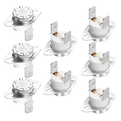 Thermal Control Switch KSD301 Normally Closed NC 50 Degrees 250V 16A Toast Oven Thermostat Temperature Switch-Degree 8Pcs