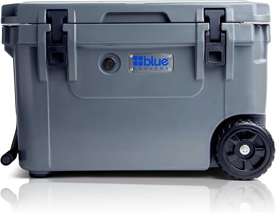 Blue Coolers アイスボールト – 55クオート ロト成形アイスクーラー | 大きなアイスチェストは最大10日まで氷を保持 |