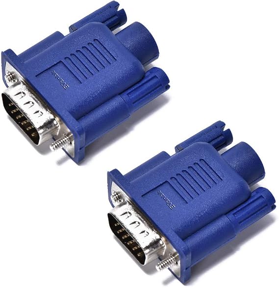 EVanlak Vga Dummy Plug Ghost Functionally StableDummy Plug Headless Conductive Performancevga Headless RGB Display Emulator Operating System Boot and Load Resolutions up to 1080p@60Hz-2pack