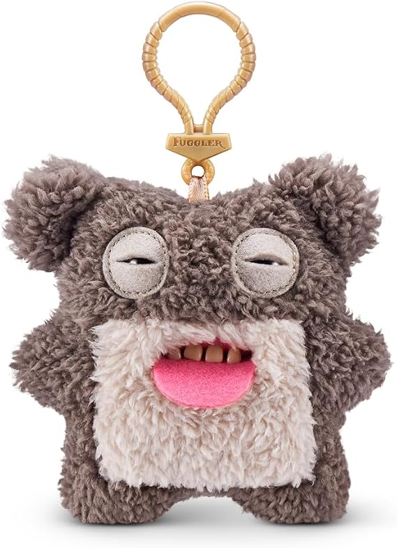 Candide, Fuggler, Key Rings, Scarescome Square Bear, 5" Plush Keychain