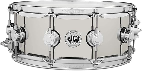 DW Collector's Series Metal Snare Drum - 5.5 inches x 14 inches, Nickel Over Brass