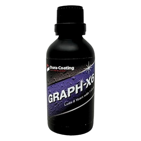 Dura-Coating Graph-X6 - 10H Graphene Coating, Ceramic Nano Coating for Car Detailing, Maximum Shine & Longevity, 6 Years of Car Protection - 30ml Bottle of Graphene Coating - MADE IN THE USA