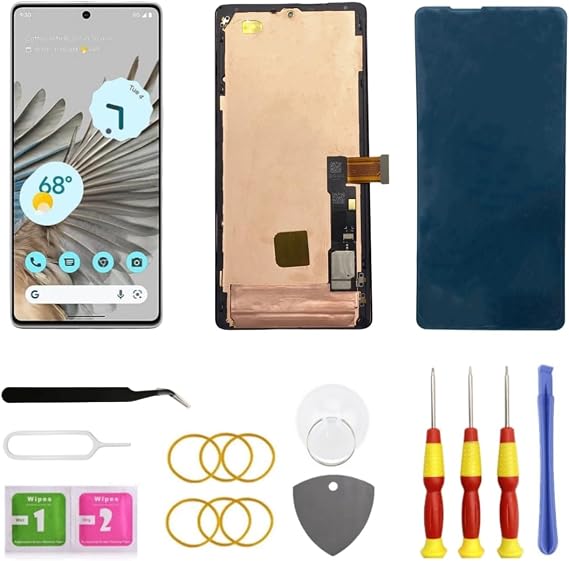 OLED for Google Pixel 7 Pro 5G LCD Display Screen Replacement GP4BC GE2AE Touch Digitizer Screen Assembly with Frame kit