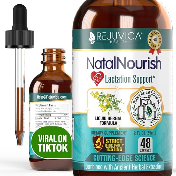 NatalNourish - Advanced Lactation Support Supplement - Liquid Delivery for Better Absorption - Fenugreek, Blessed Thistle, Anise, Fennel & More!