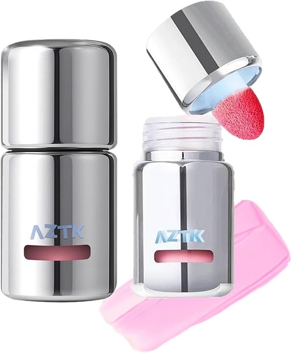 AZTK Liquid Blush, Matte Nude Liquid Blusher for Cheeks, Jelly Texture, Natural Finish, Lightweight Makeup for Mature Skin (JC02)