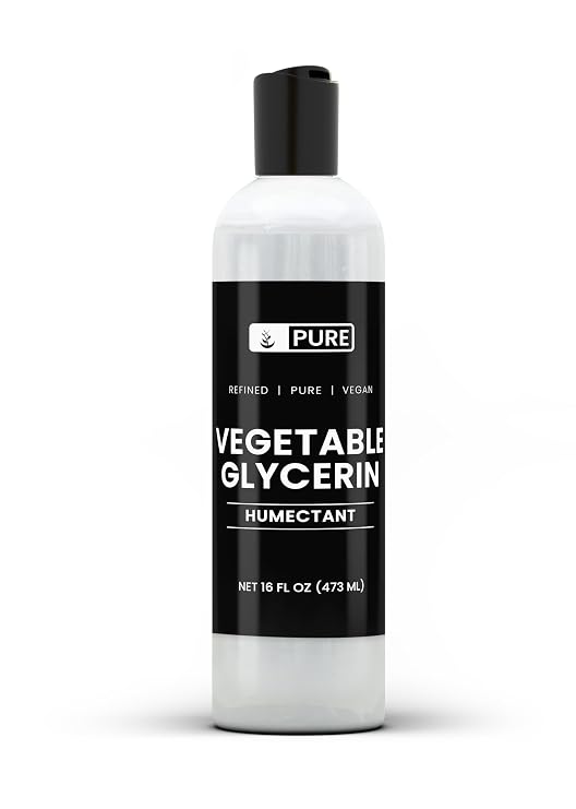 Pure Original Ingredients Natural Vegetable Glycerin, 16 Fl Oz, Food Grade, Clear & Odorless, Recyclable Bottle