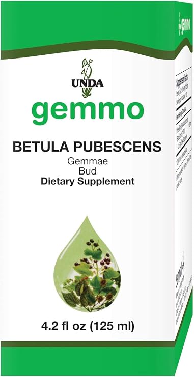 UNDA Gemmo Therapy Betula Pubescens, 4.2 fl. oz. | Birch Bud Extract, Traditional Gemmotherapy Preparation, Biodynamically Grown Herbs*