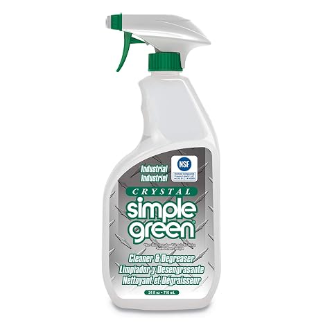 Simple Green 0610001219024 Crystal Industrial Cleaner and Degreaser in Trigger Spray Bottles (Pack of 12)