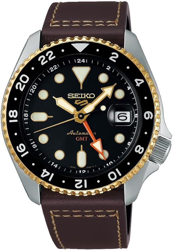 SEIKO 5 Sports SKX GMT Automatic Black Dial Men's Watch SSK036