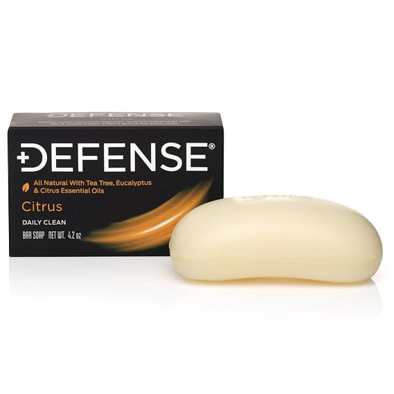 Defense Soap Citrus Bar All Natural Tea Tree, Eucalyptus & Citrus 4.2 oz