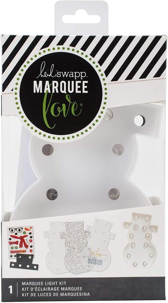 American Crafts Heidi Swapp Marquee Shapes Kit Snowman