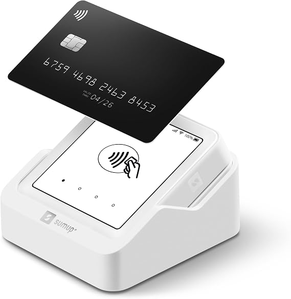 SumUp Solo Card Terminal - Mobile All-in-One Card Reader with WiFi & Integrated SIM Touch Screen Apple Pay Google Pay EC & Credit Cards - No Monthly Fees Safe & Flexible