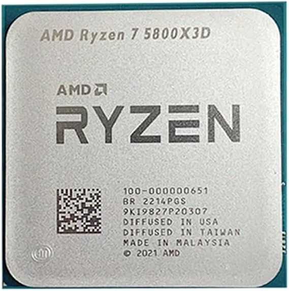FidemM AMD Ryzen 7 5800X3D R7 5800X3D 3.4 GHz 8-Core 16-Thread CPU Processor 7NM L3=96M 100-000000651 Socket AM4 R7 5800x3d