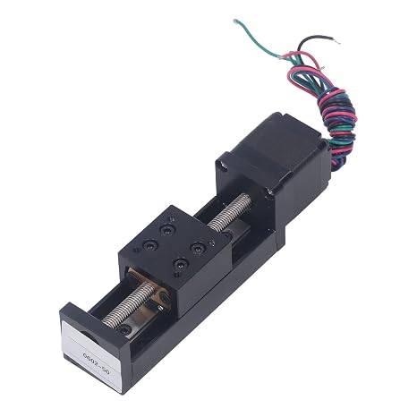 Mini Linear Rail Guide Slide Actuator 50mm Stroke DIY CNC Router Parts with Stepper Motor for X Y Z Stage