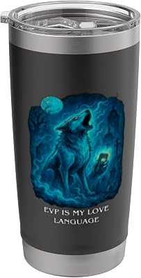 Ghost Hunting Humor, Hauling Wolf, EVP Equipment, Spooky Stainless Steel Insulated Tumbler