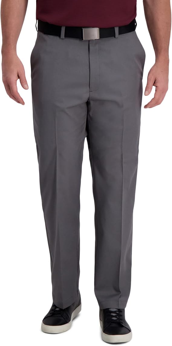 Haggar Men's Classic Fit Cool Right Performance Flex Casual Pant