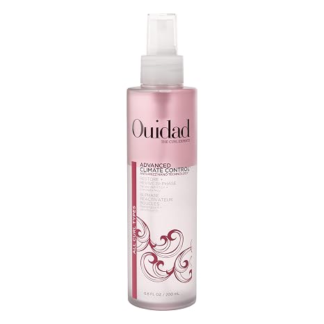 Ouidad Advanced Climate Control Restore + Revive Bi-Phase Spray - Refresh Curls Between Wash Days, Adds Moisture & Shine with Mongongo & Grapeseed Oils, Fights Frizz, All Curl Types, Sulfate-Free