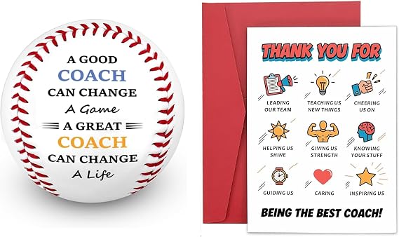 VANLOVEMAC Coach Baseball Gift & Card