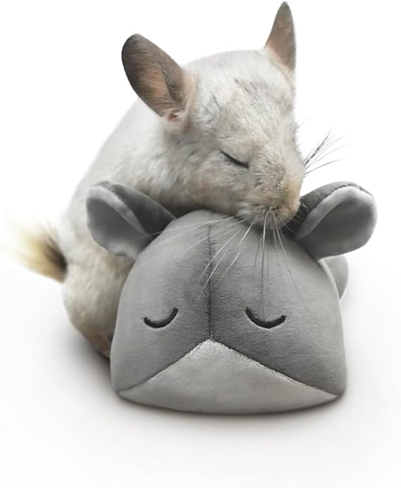Paw Inspired Chinchilla Cuddler Plush Accessory Toy for Pets, 9 Inch, Gray | Bonding for Chinchillas, Guinea Pigs, Hamsters, Rats, Ferrets, Hedgehogs, Sugar Gliders, Small Animals