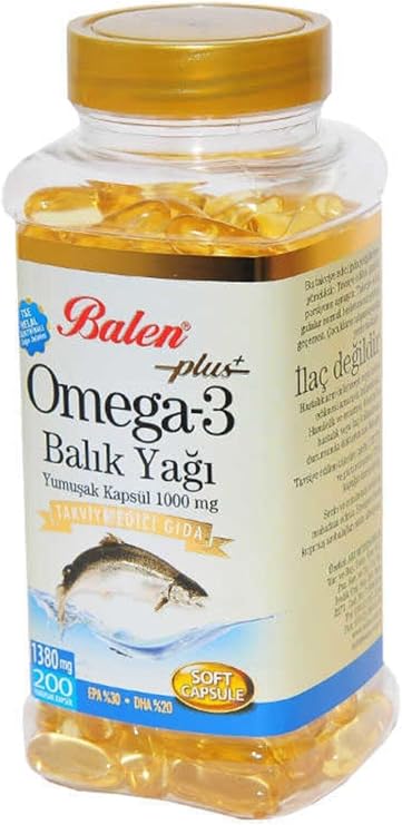 BALEN OMEGA 3 FISH OIL SOFT CAPSULE PLUS 1380MG*200 1 Pack (1 x 1000 g)