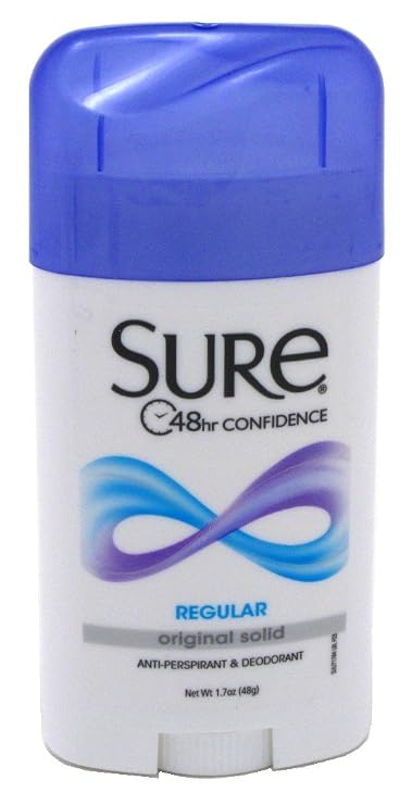 Sure Deodorant 1.7 Ounce Original Solid Regular (50ml)