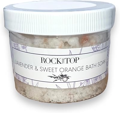 USA Made Epsom Salt Foot Spa Bath Salts, Dead Sea Salt, Epsom Salt Bath Soak with Apricot Oil. Enjoy Foot Bath, Foot Soak, Spa Kit Bath Salts for Women Relaxing in The Tub LavenderSweet Orange
